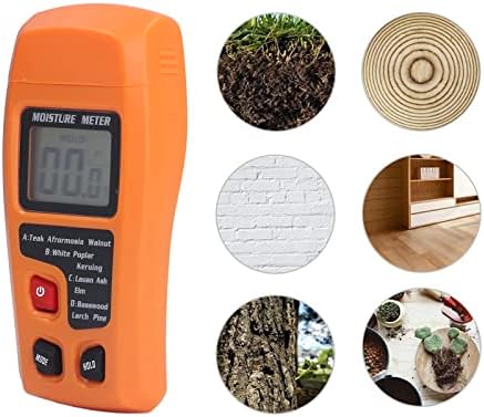 Висока точност 4 режими Детектор за влага од портокал, мерач на влага од дрво, детектор на дигитална влага за влага за лековити
